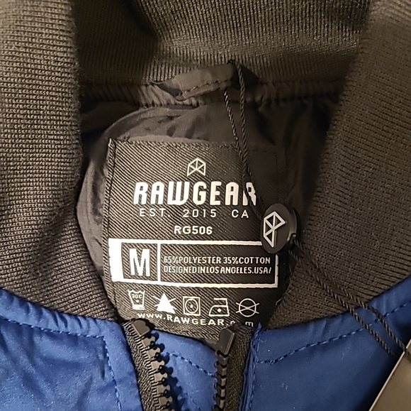Bomber Jacket NEW Sz M Midweight Weather & Wind Resistant Full Zip RawGear Men's - Picture 6 of 9